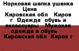 Норковая шапка-ушанка › Цена ­ 3 800 - Кировская обл., Киров г. Одежда, обувь и аксессуары » Мужская одежда и обувь   . Кировская обл.,Киров г.